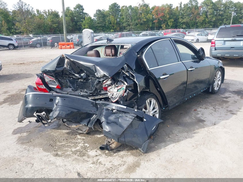 Vin: kmhgc4dd4du224604, lot: 46834990, hyundai genesis 3.8 20134