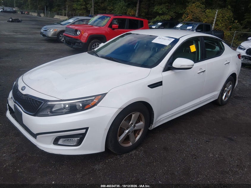 Vin: knagm4a77f5628734, lot: 46834994, kia optima lx 20152