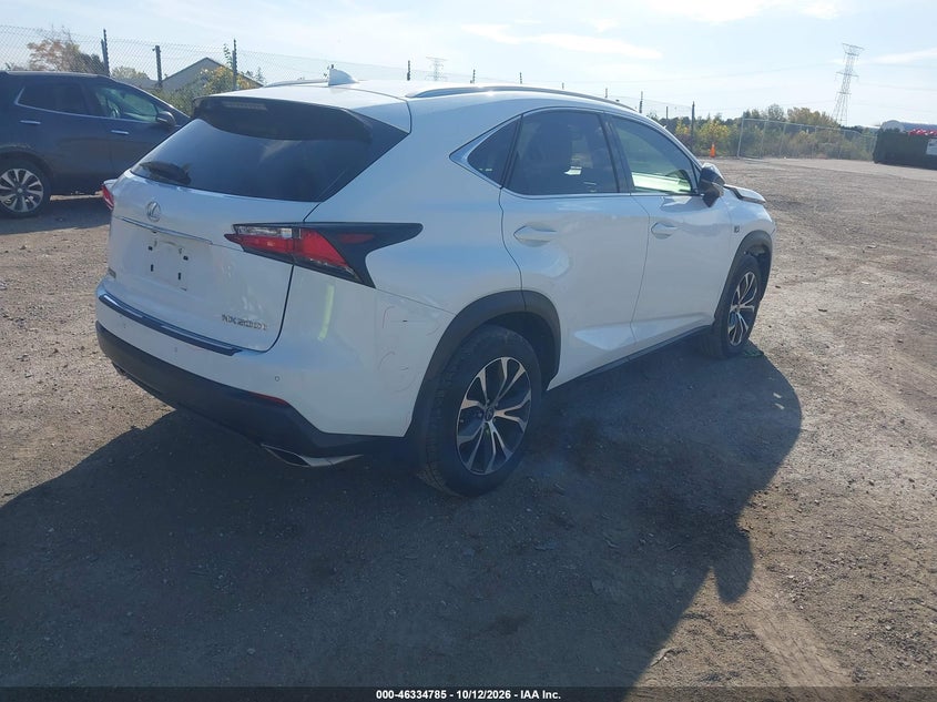 Vin: jtjbarbz0h2132582, lot: 46835044, lexus nx 200t 20174
