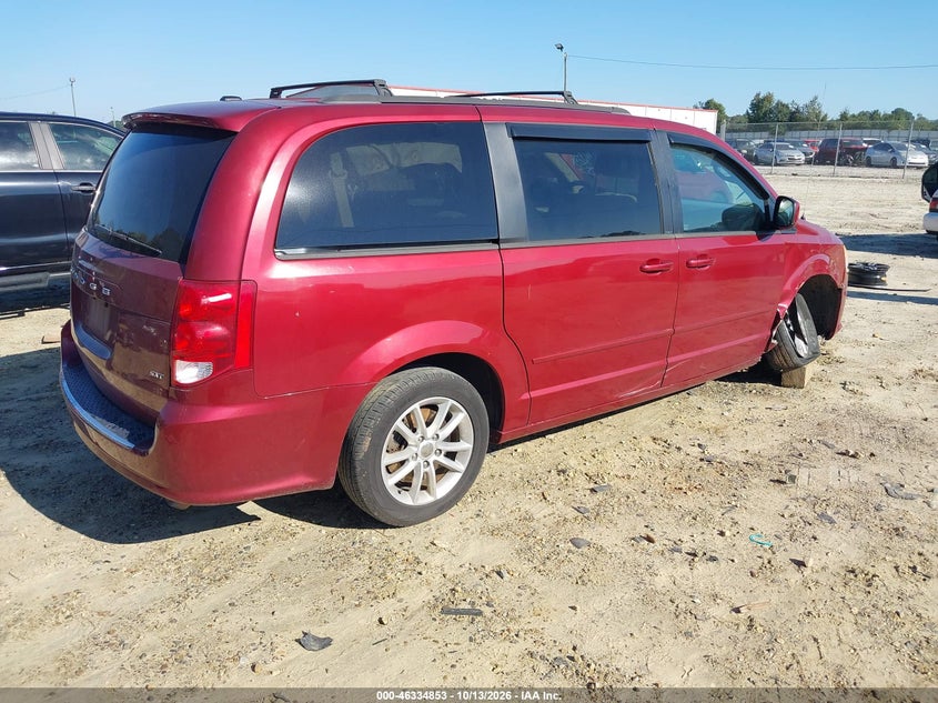 Vin: 2c4rdgcgxer162681, lot: 46835112, dodge grand caravan sxt 20144