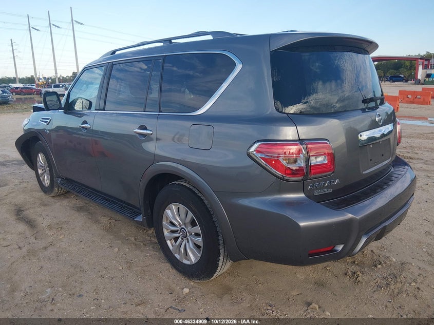 Vin: jn8ay2ndxlx016341, lot: 46835168, nissan armada sv 2wd 20203