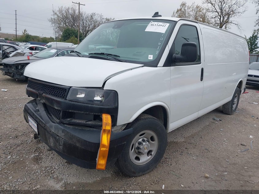 Vin: 1gcwgbf75s1270618, lot: 46835201, chevrolet express cargo rwd 2500 extended wheelbase wt 20252
