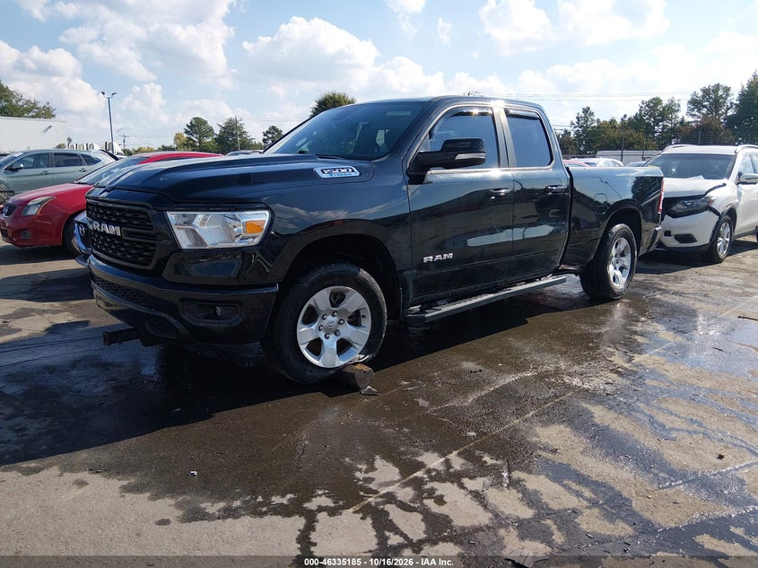 Vin: 1c6rrfbg7nn263758, lot: 46835444, ram 1500 big horn  4x4 6'4 box 20222