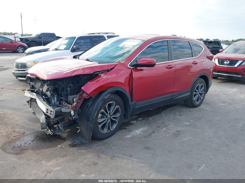 2021 Honda Cr-V 2Wd Ex, Right Front, IAAI, VIN 7FARW1H53ME014210 — photo 2