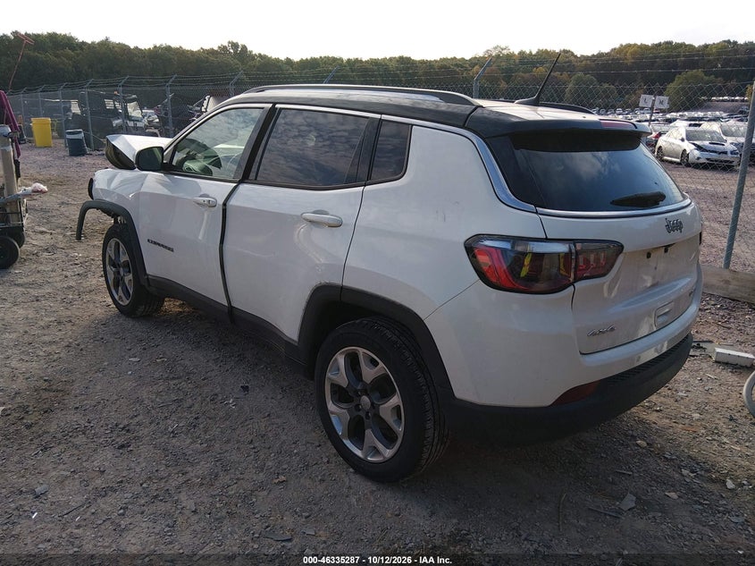 Vin: 3c4njdcb0mt579622, lot: 46835546, jeep compass limited 4x4 20213