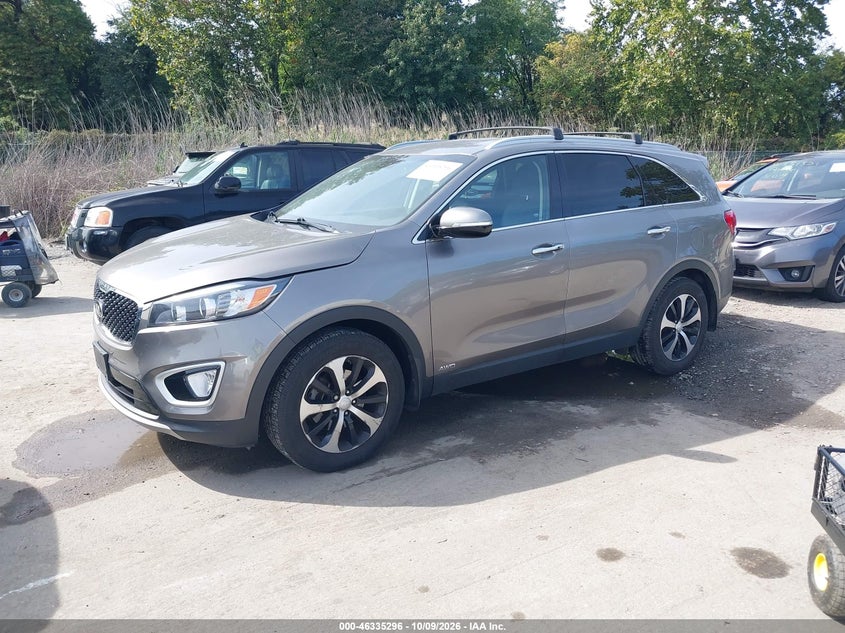 Vin: 5xyphda18hg243342, lot: 46835554, kia sorento 2.0t ex 20172