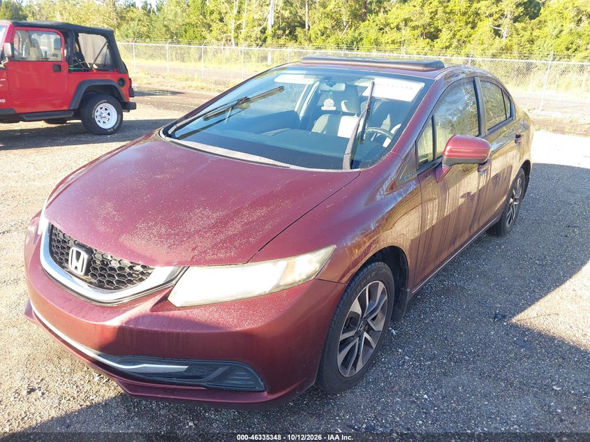 Vin: 19xfb2f88fe107598, lot: 46835607, honda civic ex 20152