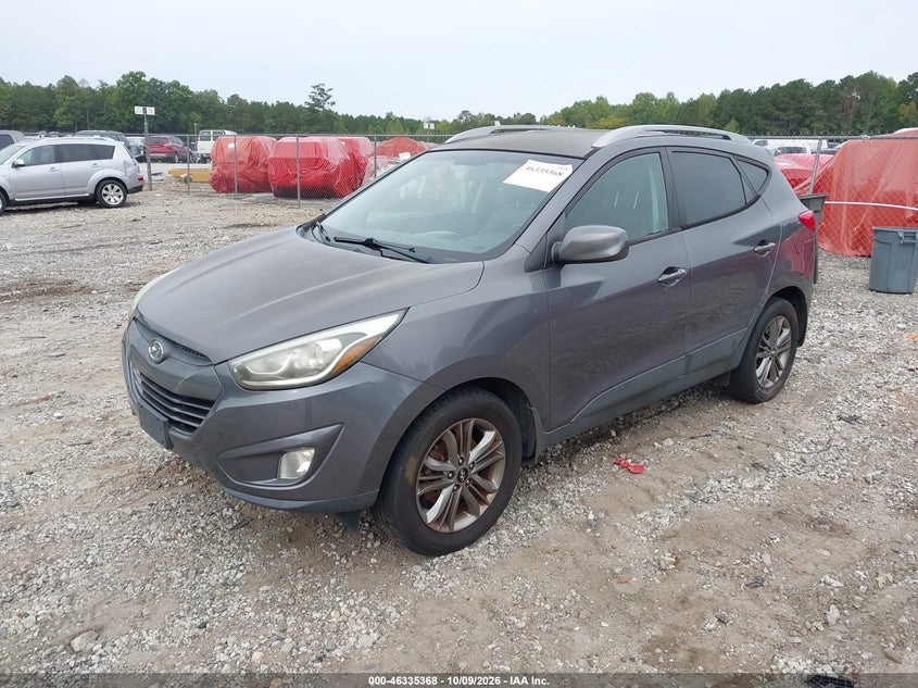 Vin: km8ju3ag1eu870132, lot: 46835627, hyundai tucson se 20142