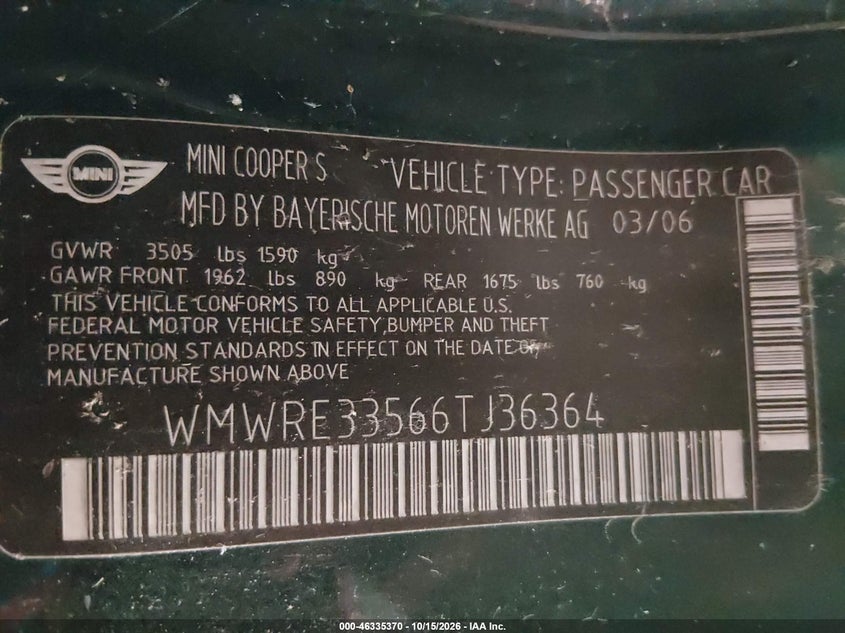 2006 MINI COOPER S · Photo 9