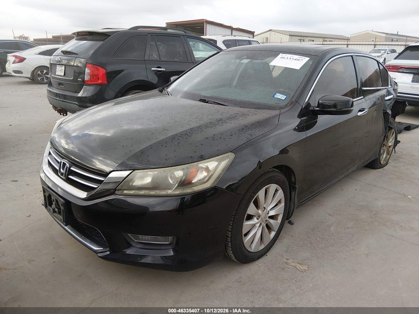 Vin: 1hgcr3f83da038938, lot: 46835666, honda accord ex-l v-6 20132