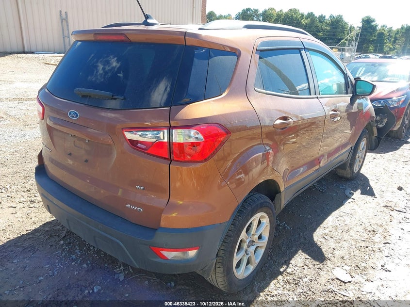Vin: maj6p1ul1jc184497, lot: 46835682, ford ecosport se 20184