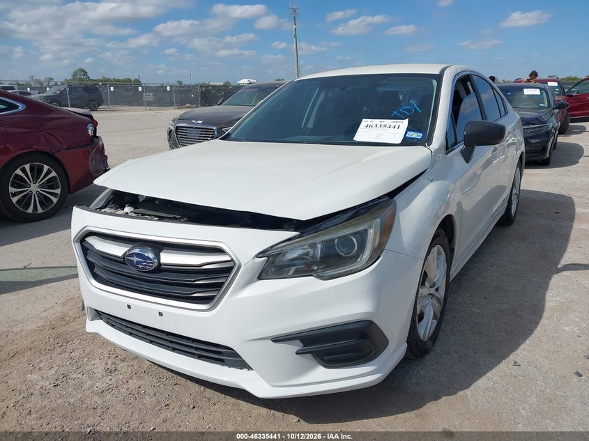 Vin: 4s3bnaa66j3031126, lot: 46835700, subaru legacy 2.5i 20182