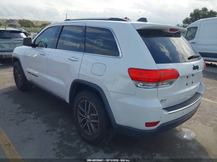 Vin: 1c4rjebg1hc634309, lot: 46835740, jeep grand cherokee limited 4x2 20173
