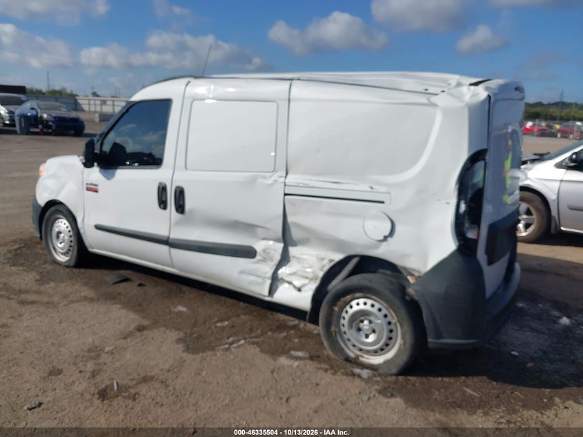 Vin: zfbhrfab4m6u53748, lot: 46835763, ram promaster city tradesman 20213