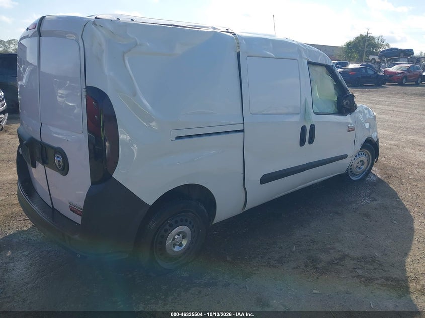 Vin: zfbhrfab4m6u53748, lot: 46835763, ram promaster city tradesman 20214