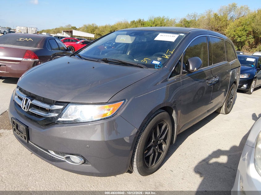 Vin: 5fnrl5h93fb038167, lot: 46835799, honda odyssey touring/touring elite 20152