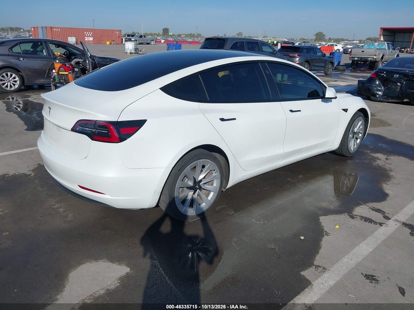 Vin: 5yj3e1ea3pf480732, lot: 46835973, tesla model 3 rear-wheel drive 20234