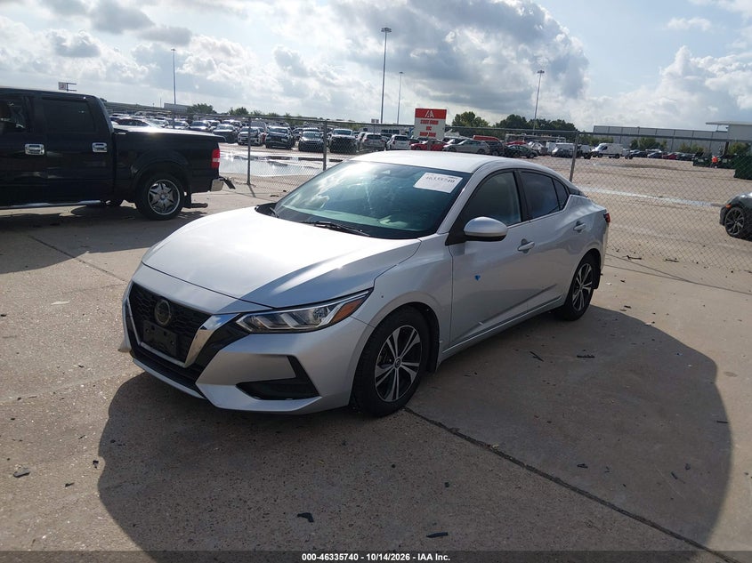 Vin: 3n1ab8cv7my261404, lot: 46835999, nissan sentra sv xtronic cvt 20212