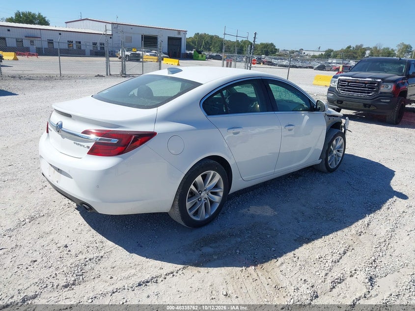Vin: 2g4gp5ex0g9160436, lot: 46836021, buick regal turbo/e-assist premium i 20164
