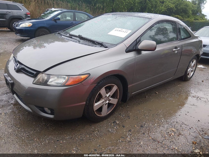 2006 Honda Civic Ex, Левый зад, IAAI, VIN 2HGFG12856H551657 — фото 2