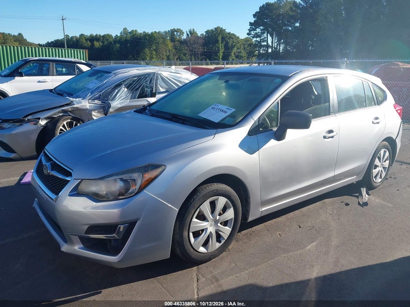 Vin: jf1gpaa60g8272231, lot: 46836065, subaru impreza 2.0i 20162