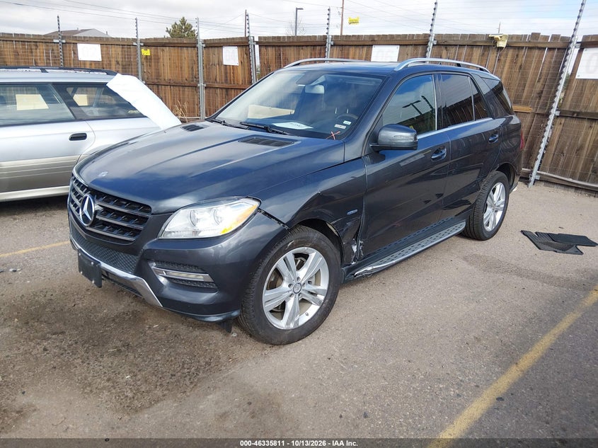 Vin: 4jgda5hb7ca034934, lot: 46836070, mercedes-benz ml 350 4matic 20122