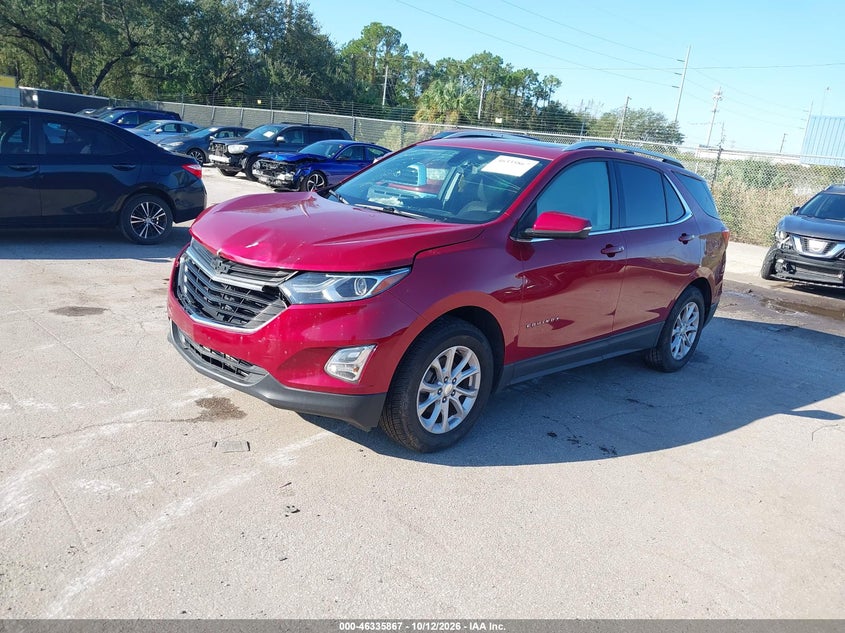 2019 Chevrolet Equinox Lt, Удар спереди, IAAI, VIN 3GNAXUEV5KS670383 — фото 2