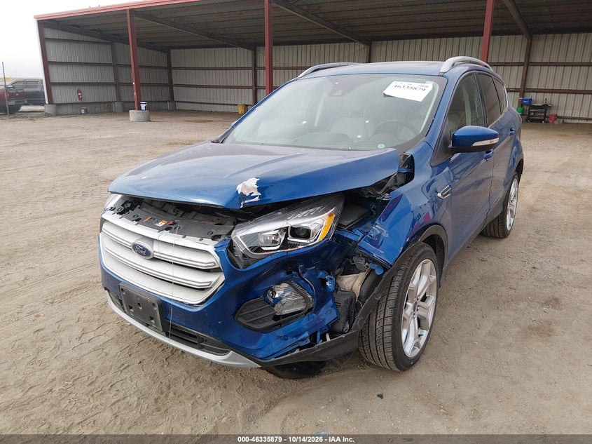 2019 Ford Escape Titanium, Удар спереди, IAAI, VIN 1FMCU9J92KUC47868 — фото 2