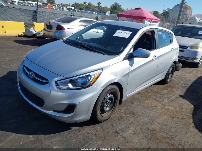 2015 Hyundai Accent Gs, Normal Wear & Tear, IAAI, VIN KMHCT5AE1FU227173 — photo 2