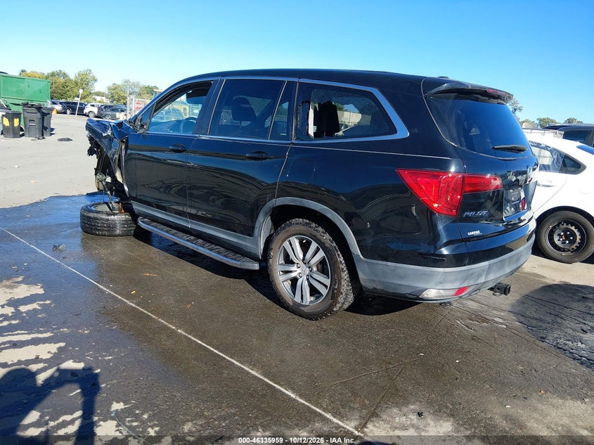 Vin: 5fnyf6h52jb009080, lot: 46836218, honda pilot ex-l 20183