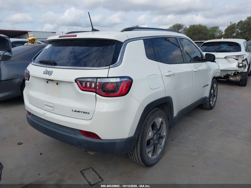 Vin: 3c4njccb7kt793563, lot: 46836251, jeep compass limited fwd 20194