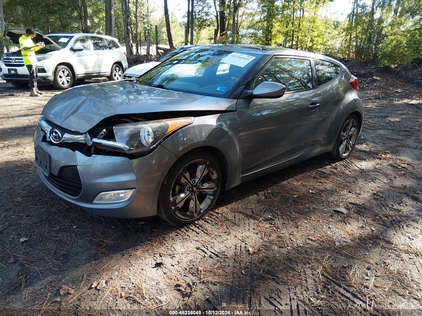 Vin: kmhtc6ad5gu298228, lot: 46836306, hyundai veloster 20162