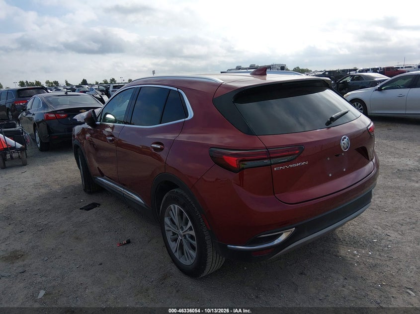 Vin: lrbazlr46pd063414, lot: 46836312, buick envision preferred fwd 20233