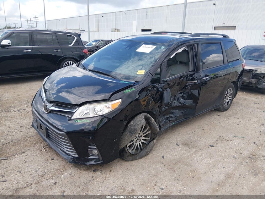 2019 Toyota Sienna Xle 8 Passenger, Левый бок, IAAI, VIN 5TDYZ3DC2KS011564 — фото 2