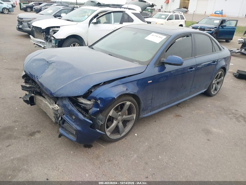 2016 Audi A4 2.0T Premium, Front End, IAAI, VIN WAUHFAFL6GN000474 — photo 2
