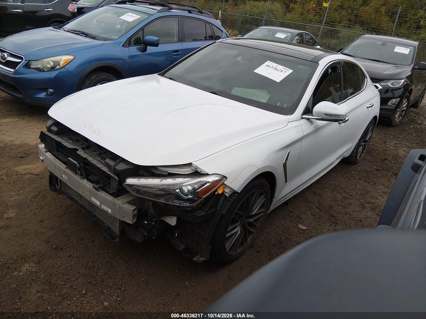 Vin: kmtg34le0ku030472, lot: 46836476, genesis g70 3.3t advanced 20192