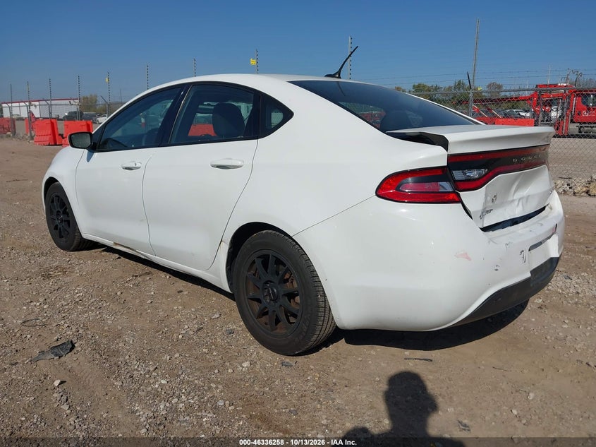 Vin: 1c3cdfbb0fd315146, lot: 46836517, dodge dart sxt 20153
