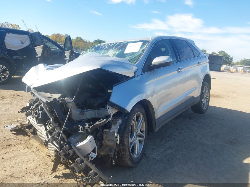 Vin: 2fmpk3k94hbb06110, lot: 46836529, ford edge titanium 20172