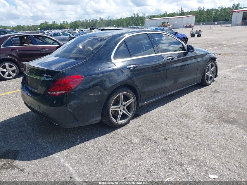 Vin: 55swf4kb7gu101061, lot: 46836532, mercedes-benz c 300 sport 4matic 20164
