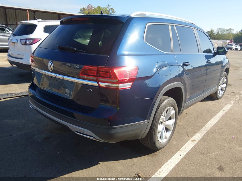 Vin: 1v2cr2ca2jc525207, lot: 46836540, volkswagen atlas 3.6l v6 se 20184