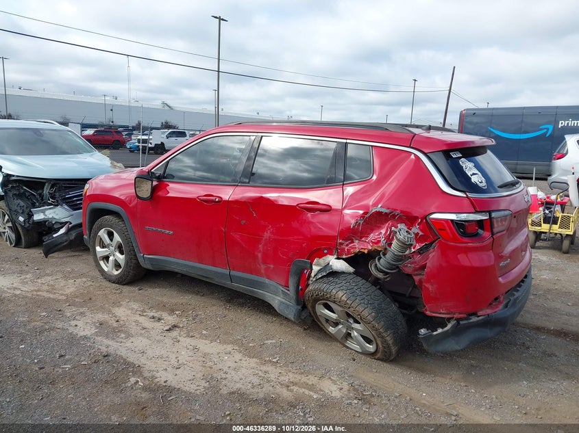 Vin: 3c4njdbbxjt324134, lot: 46836548, jeep compass latitude 4x4 20183