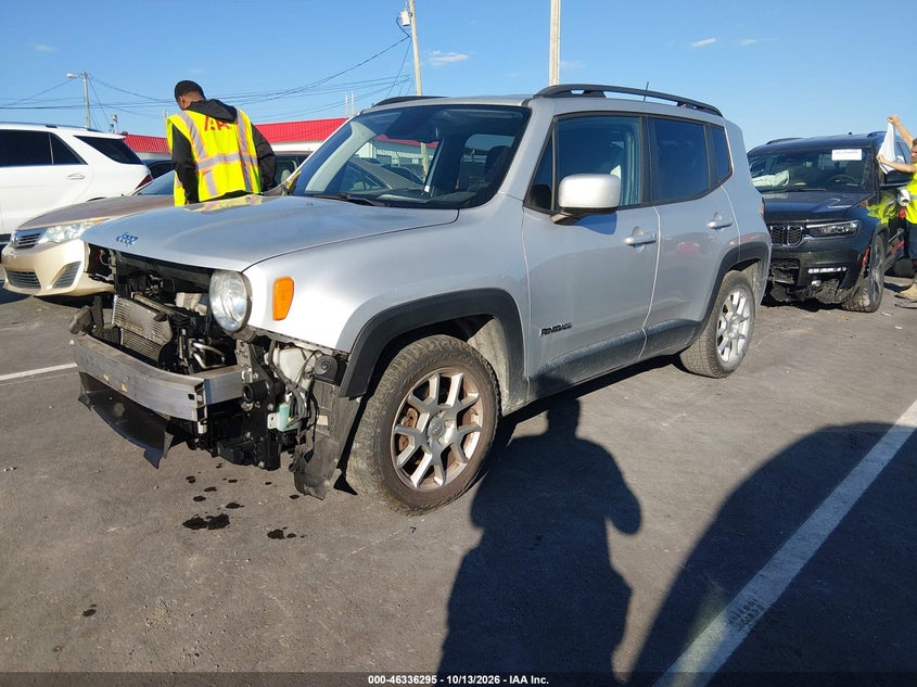 2019 Jeep Renegade Latitude Fwd, Front End, IAAI, VIN ZACNJABB6KPJ97161 — photo 2