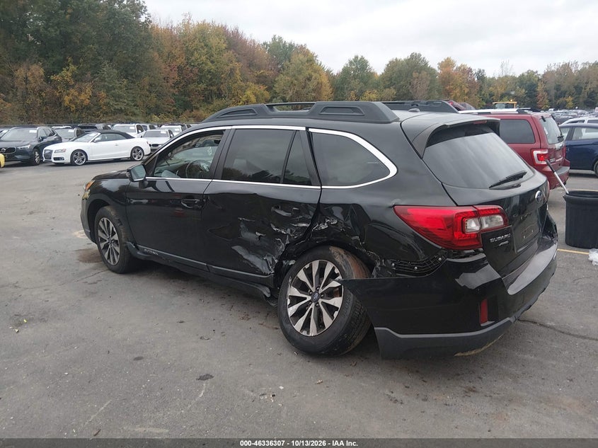 Vin: 4s4bsancxf3277799, lot: 46836566, subaru outback 2.5i limited 20153