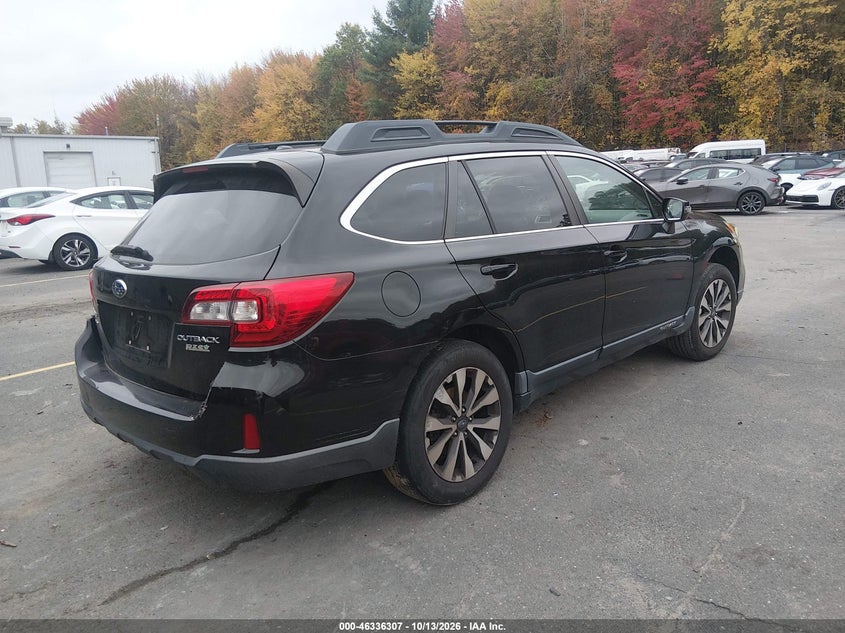 Vin: 4s4bsancxf3277799, lot: 46836566, subaru outback 2.5i limited 20154
