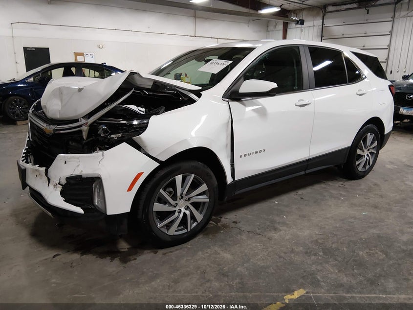 2023 Chevrolet Equinox Awd Lt, Front End, IAAI, VIN 3GNAXUEG3PL110235 — photo 2