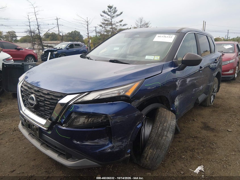 2023 Nissan Rogue S Intelligent Awd, Left Side, IAAI, VIN 5N1BT3AB0PC915386 — photo 2