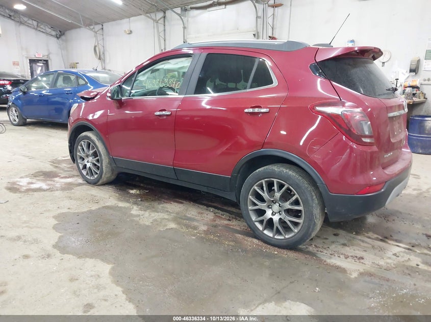 Vin: kl4cj2sb5hb216120, lot: 46836593, buick encore sport touring 20173