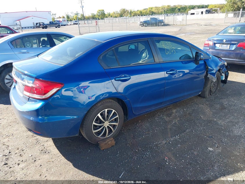 Vin: 19xfb2f59de219829, lot: 46836602, honda civic lx 20134