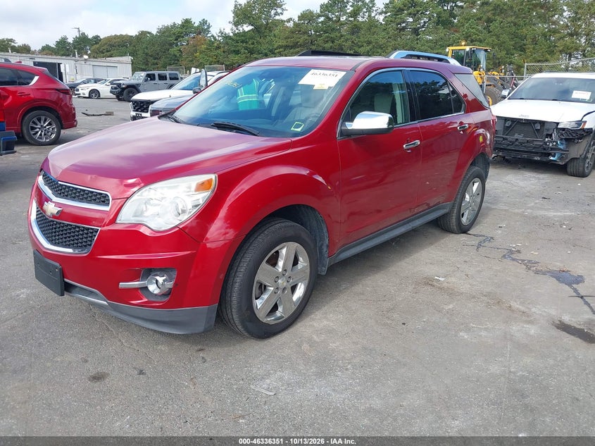 2015 Chevrolet Equinox Ltz, Front & Rear, IAAI, VIN 2GNFLHE36F6337198 — photo 2