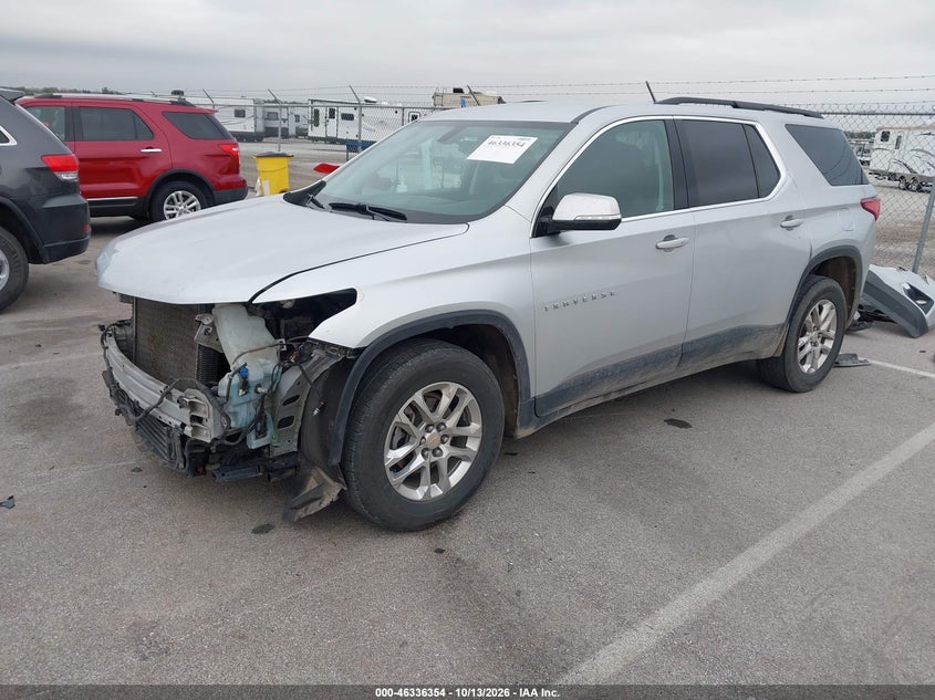 Vin: 1gnergkw3kj290633, lot: 46836613, chevrolet traverse 1lt 20192